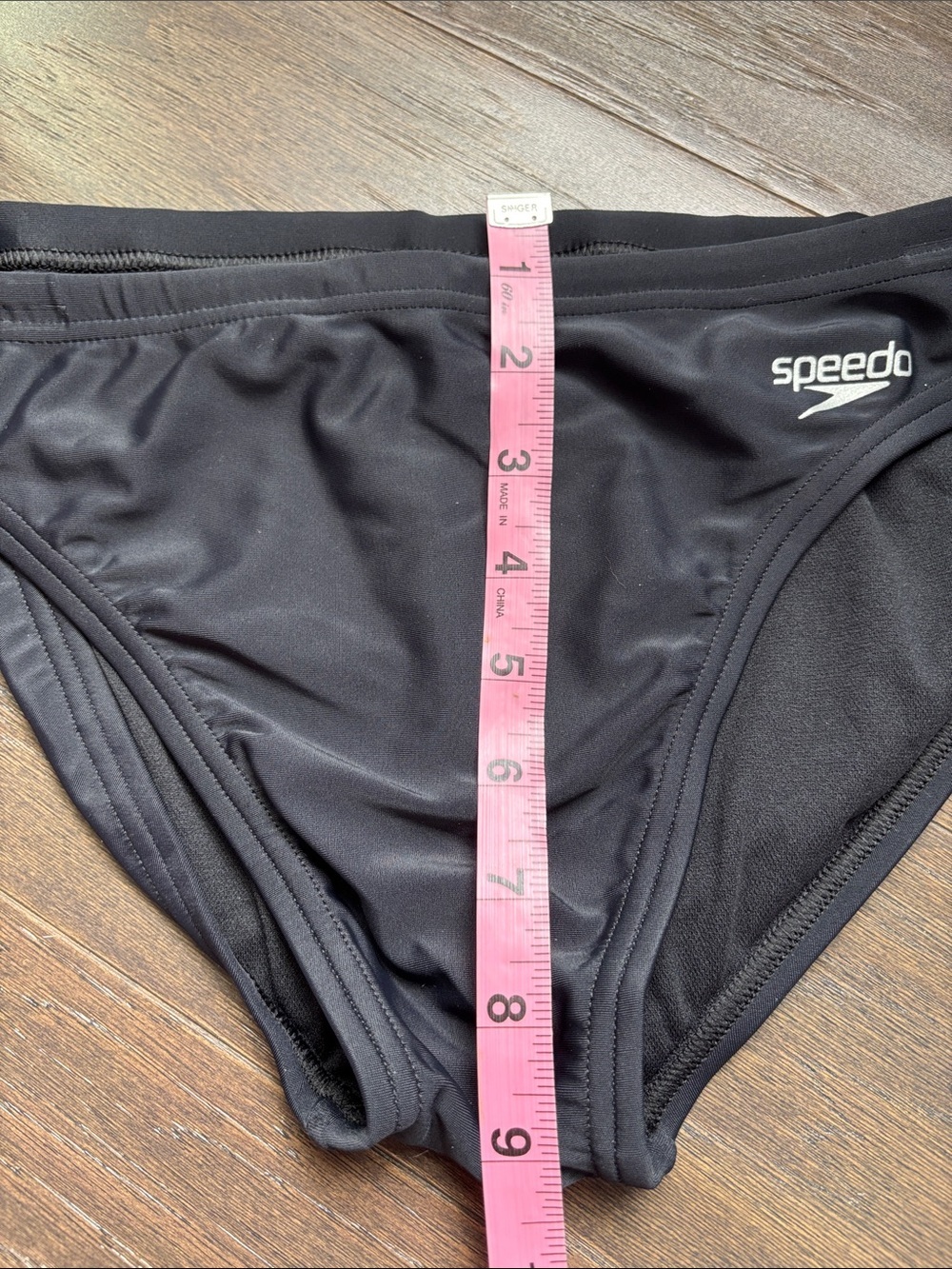 Speedo Anthracite UPF 50+, chlorine resistant, Eco flex performance swim briefs - Picture 5 of 6